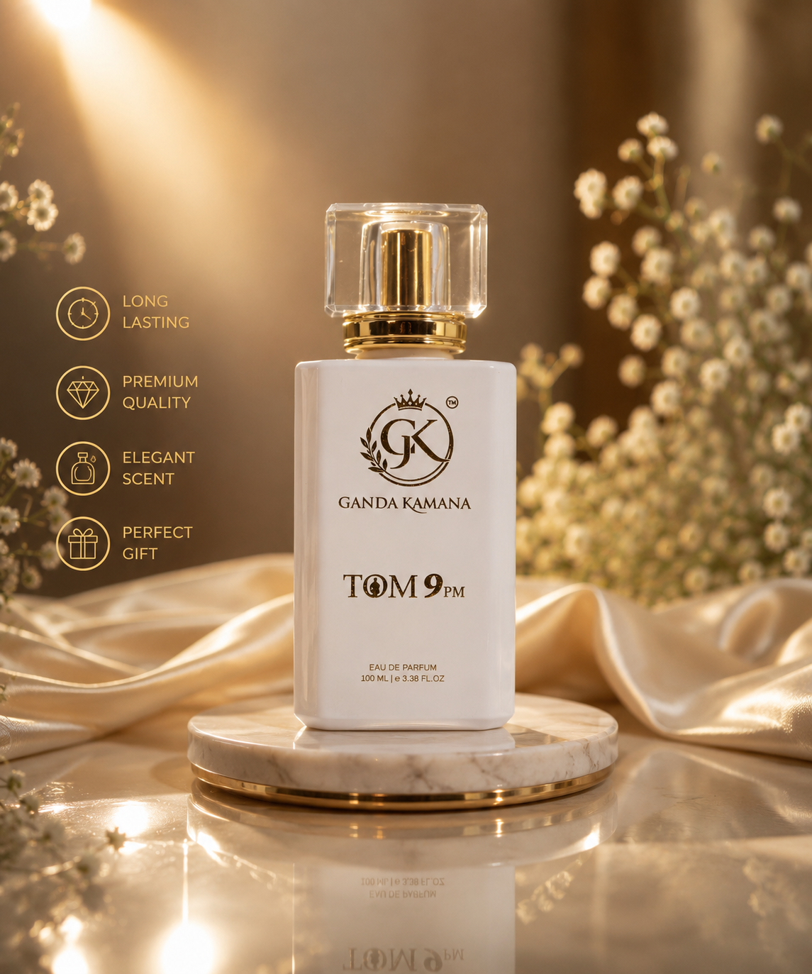Tom  9 Pm Luxury Eau De Parfum For Men